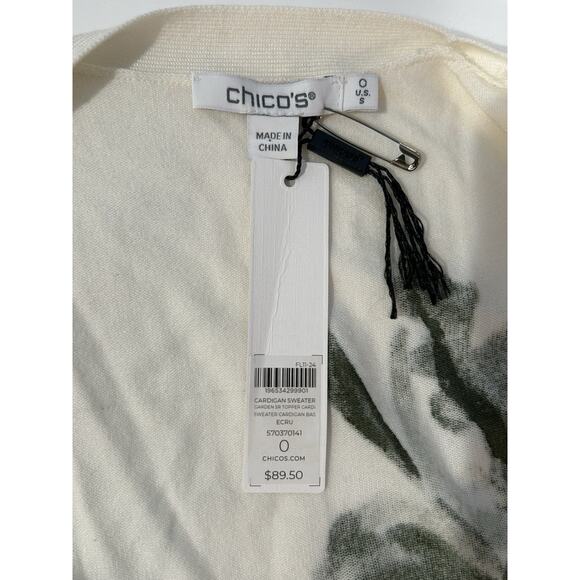 chicos size 0 Cardigan Floral Size Small - Picture 5 of 9